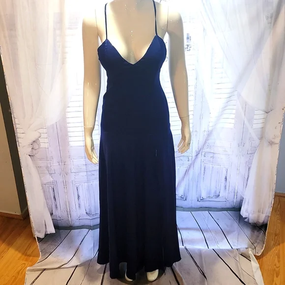 Hello Molly | Dresses | Dear Emilia Thank You Hollywood Maxi Dress Navy |  Poshmark